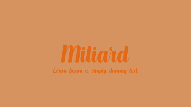 Miliard Font