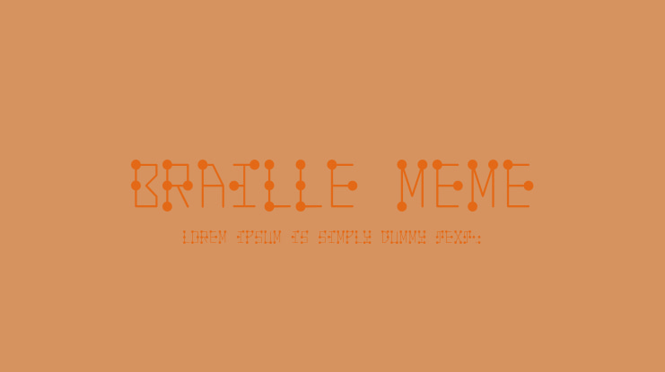Braille Meme Font
