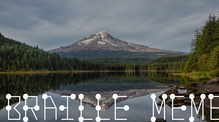 Braille Meme Font
