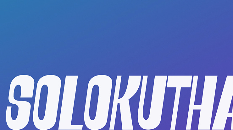 SOLOKUTHA Font