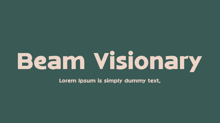 Beam Visionary Font
