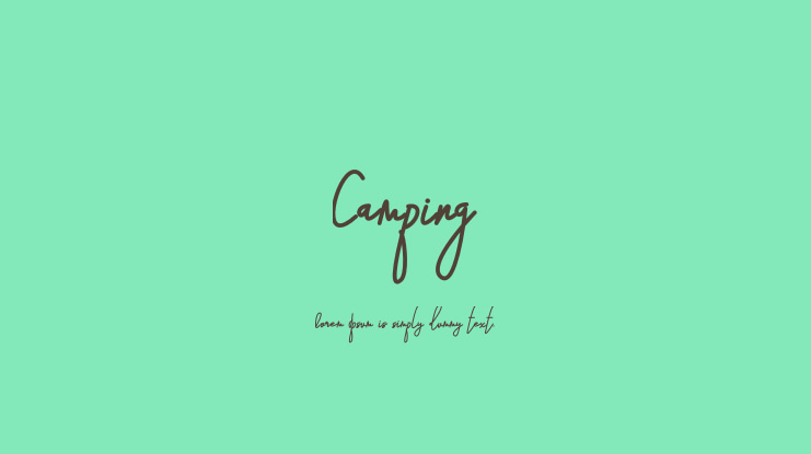 Camping Font