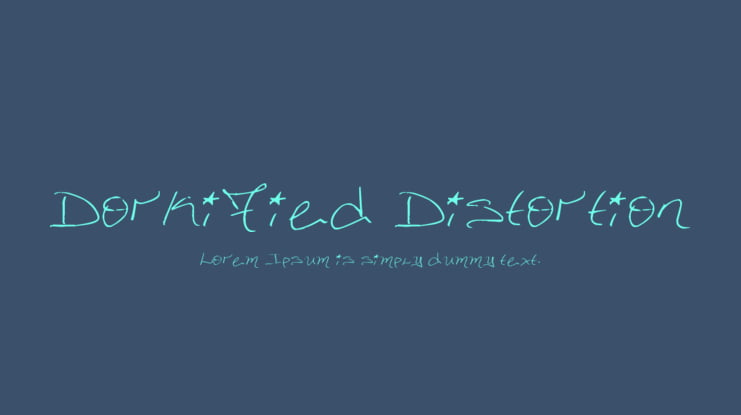 Dorkified Distortion Font