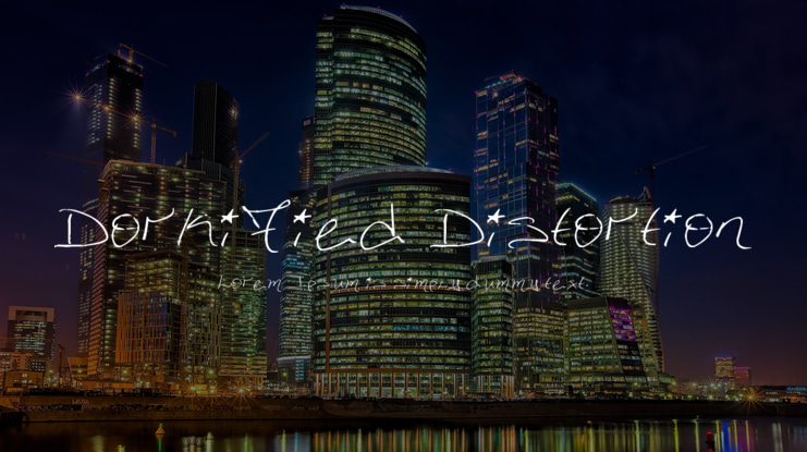 Dorkified Distortion Font