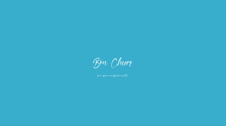 Bon Cheers Font