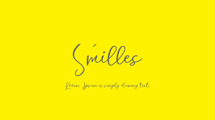 Smilles Font
