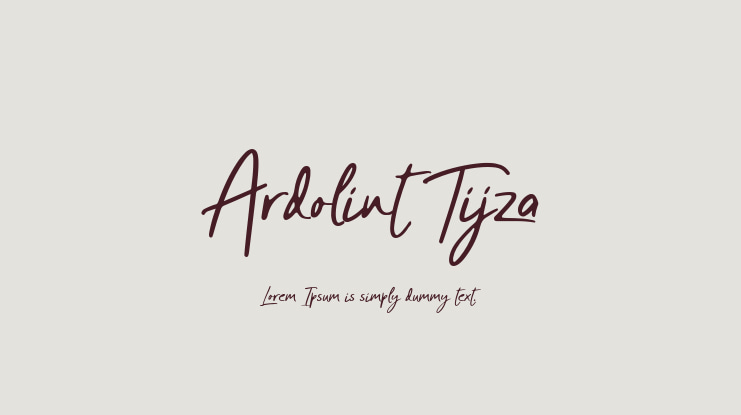 Ardolint Tijza Font