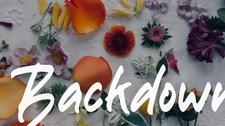 Backdown Font