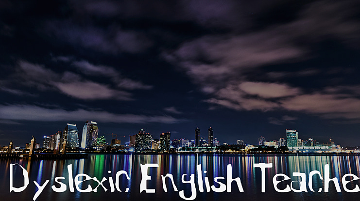 Dyslexic English Teacher Font