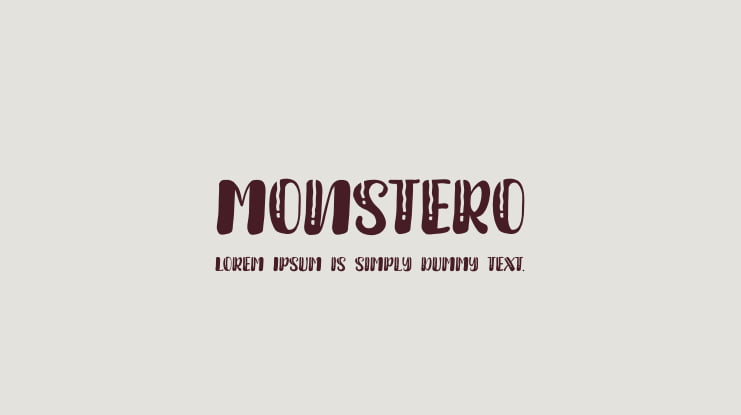 Monstero Font