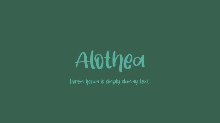 Alothea Font