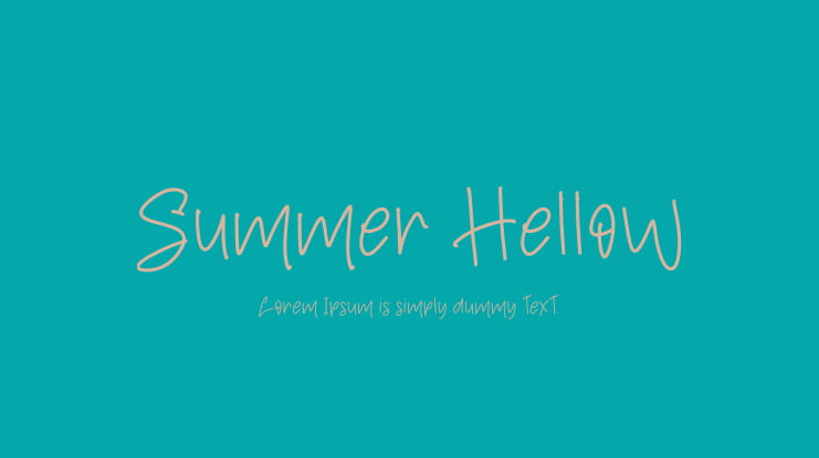 Summer Hellow Font