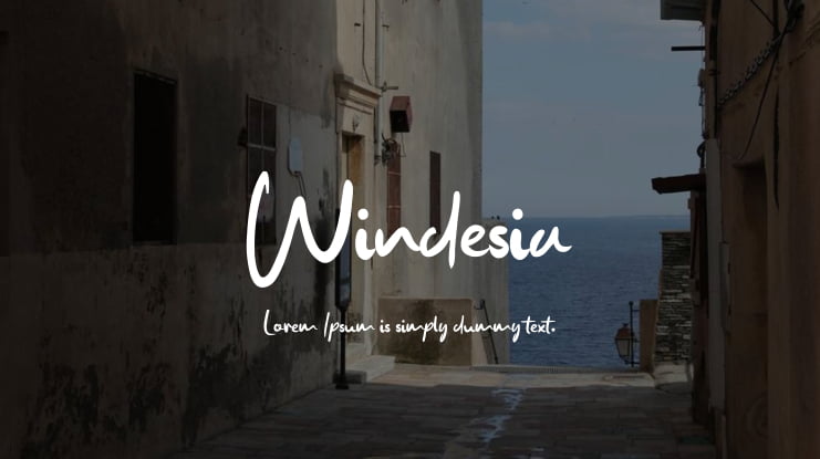 Windesia Font