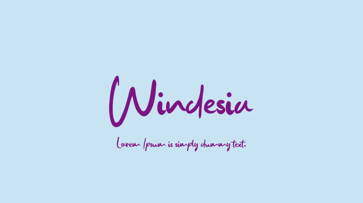 Windesia Font