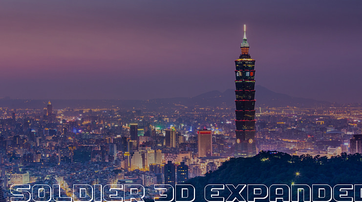 Soldier 3D Expanded Font Family