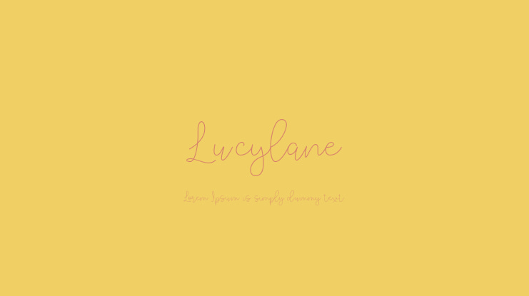 Lucylane Font
