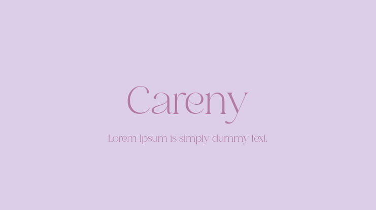Careny Font