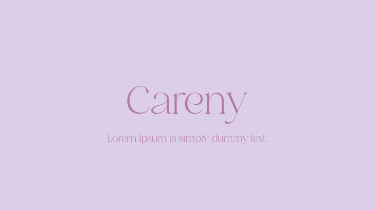 Careny Font