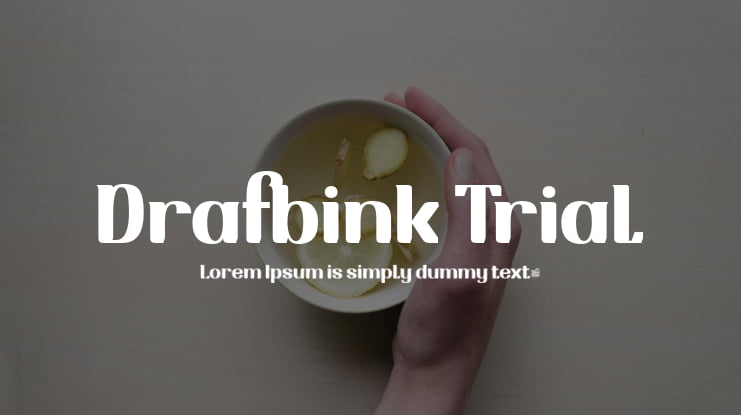 Drafbink Trial Font