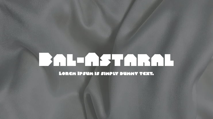 Bal-Astaral Font Family