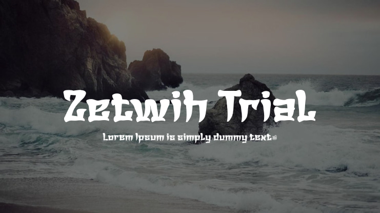 Zetwih Trial Font
