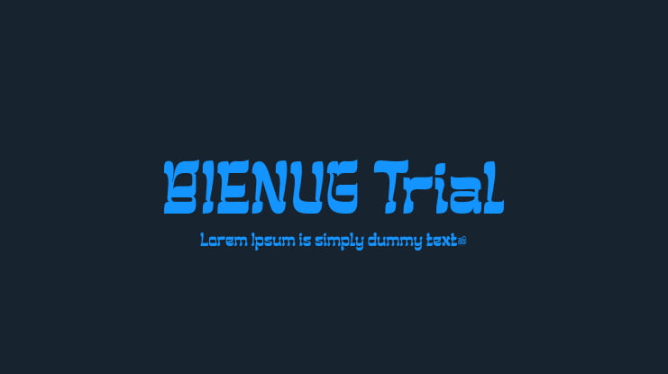 BIENUG Trial Font