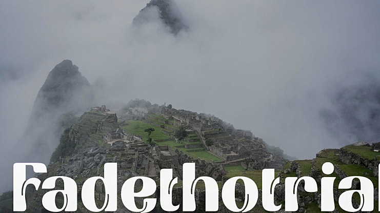 Fadethotrial Font