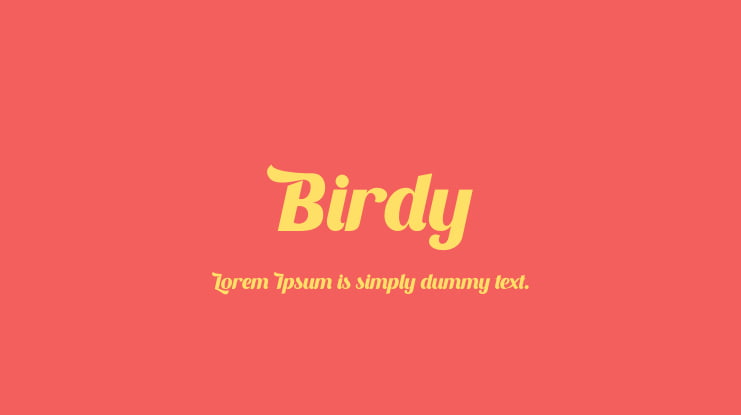 Birdy Font Family