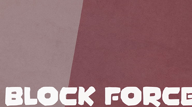 Block Force Font
