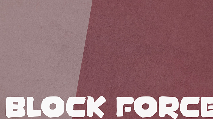 Block Force Font