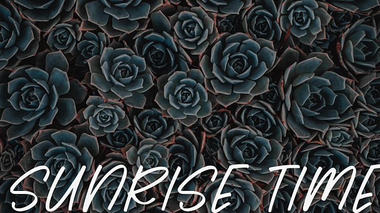 Sunrise Time Font