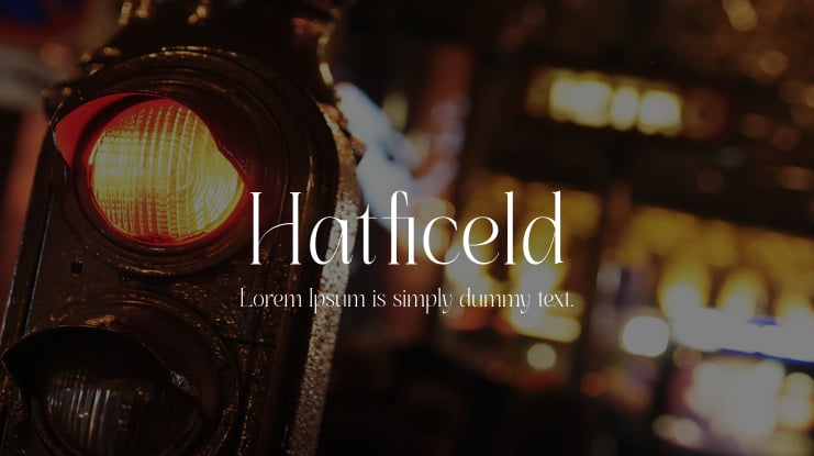 Hatficeld Font