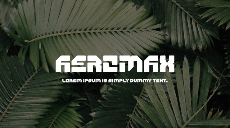 AEROMAX Font