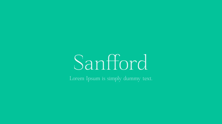 Sanfford Font