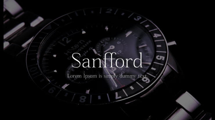 Sanfford Font