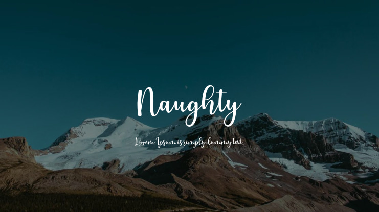 Naughty Font