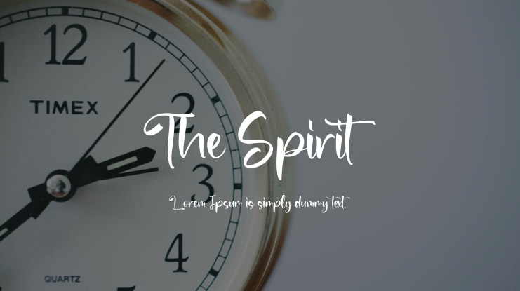 The Spirit Font