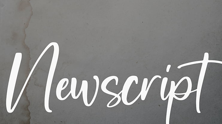 Newscript Font