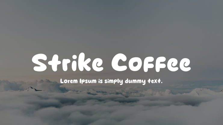 Strike Coffee Font