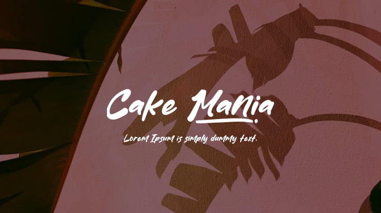 Cake Mania Font