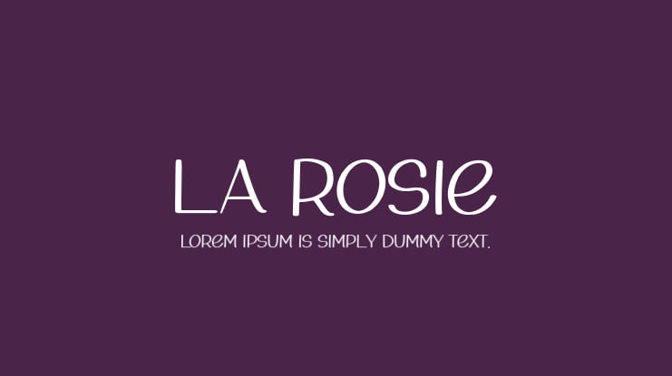 La Rosie Font