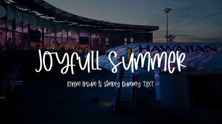 Joyfull Summer Font