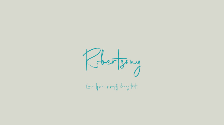 Robertsony Font