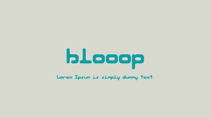 blooop Font