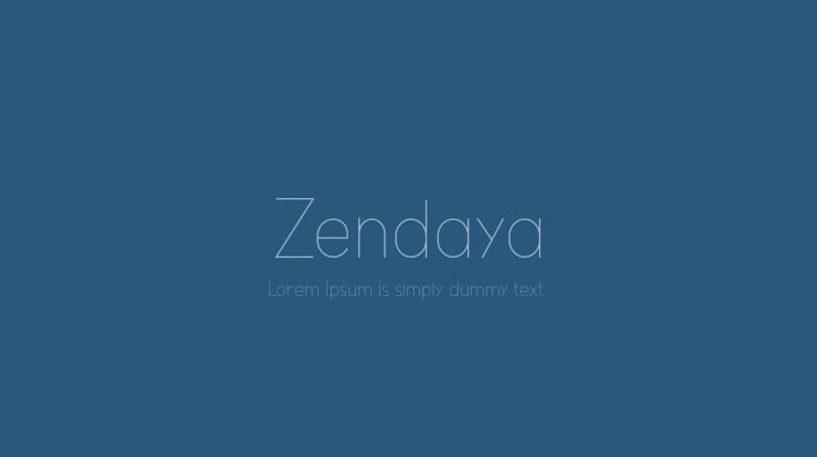 Zendaya Font