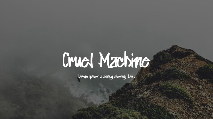Cruel Machine Font