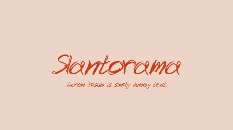 Slantorama Font