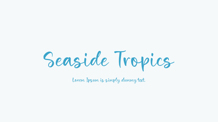 Seaside Tropics Font