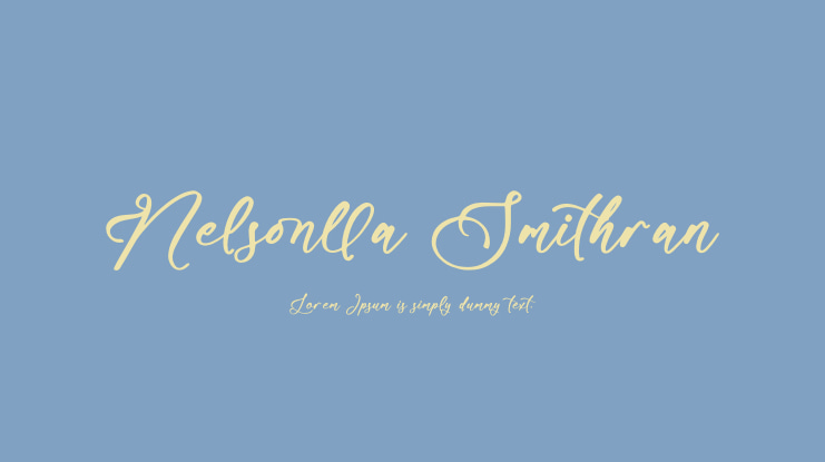 Nelsonlla Smithran Font