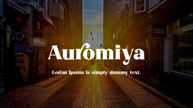 Auromiya Font